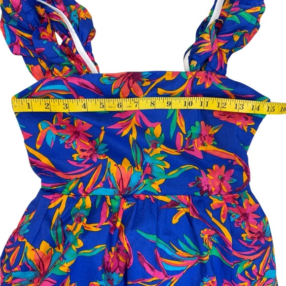 J. Crew Vibrant Floral Midi Dress With Side Pockets Size 00 - Picture 5 of 17